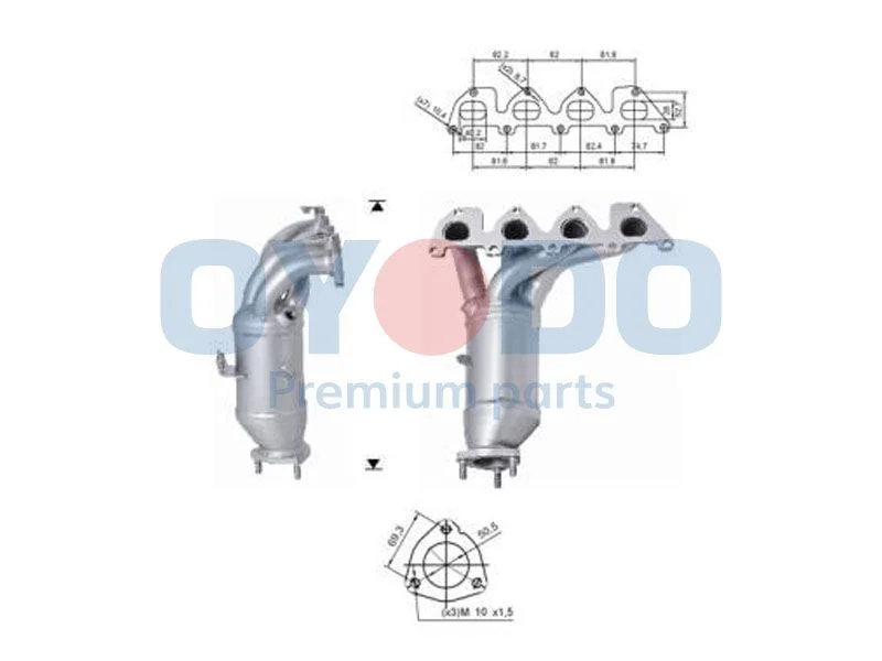 Catalytic Converter Oyodo 10N0106-OYO