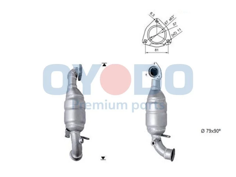 Catalytic Converter Oyodo 10N0121-OYO