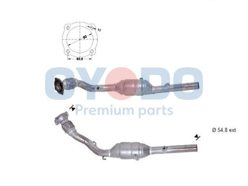 Catalytic Converter Oyodo 10N0141-OYO