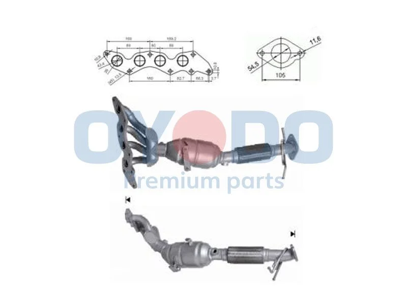 Catalytic Converter Oyodo 10N0143-OYO