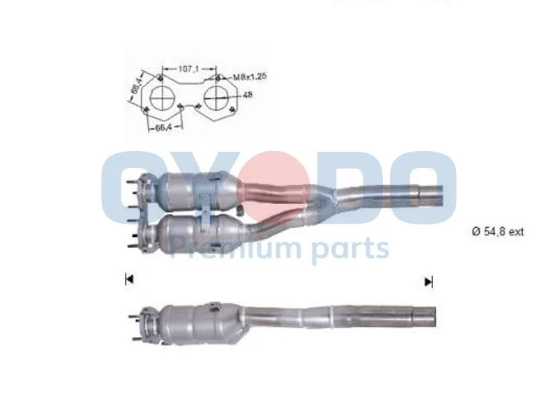 Catalytic Converter Oyodo 10N0144-OYO