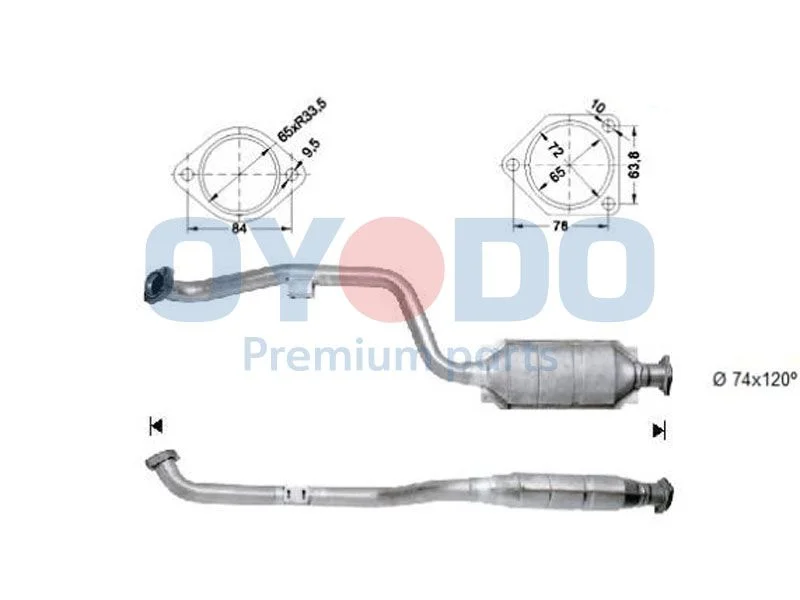 Catalytic Converter Oyodo 10N0148-OYO