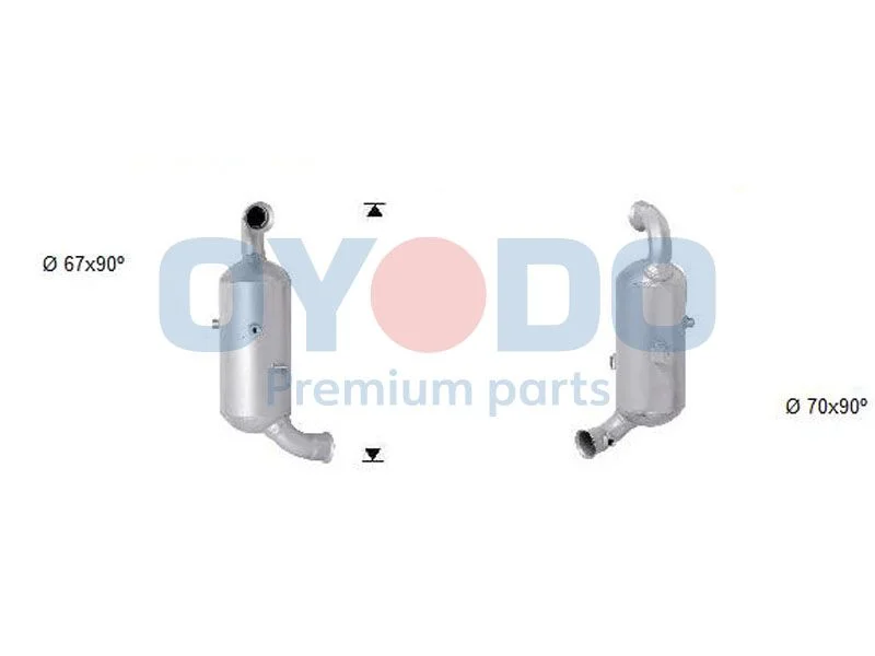Soot/Particulate Filter, exhaust system Oyodo 20N0007-OYO