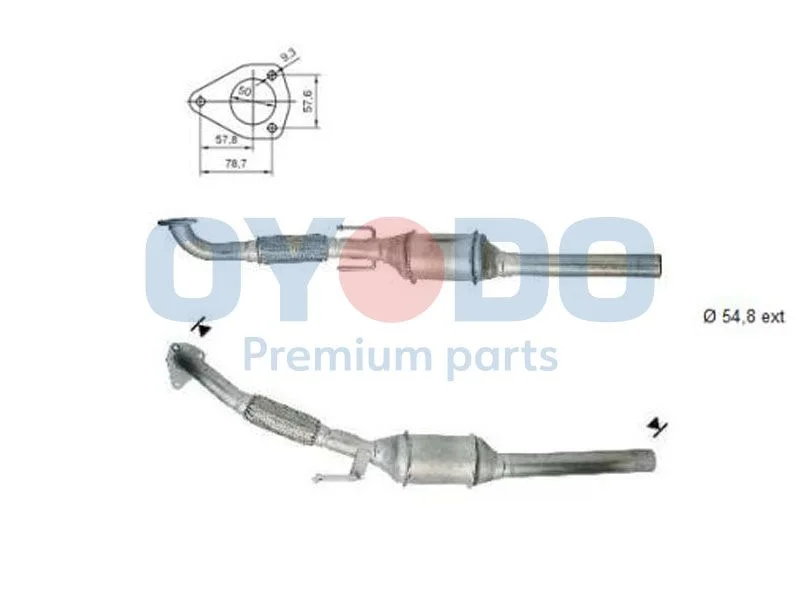 Catalytic Converter Oyodo 20N0010-OYO