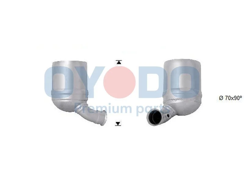 Filtro de partículas de fuligem, sistema de escape Oyodo 20N0012-OYO