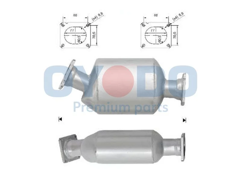 Soot/Particulate Filter, exhaust system Oyodo 20N0030-OYO