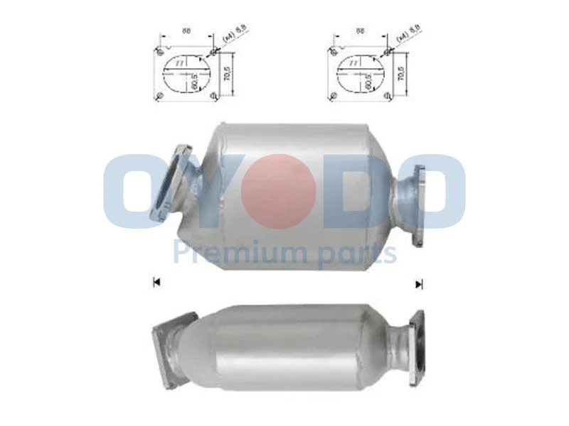 Soot/Particulate Filter, exhaust system Oyodo 20N0049-OYO