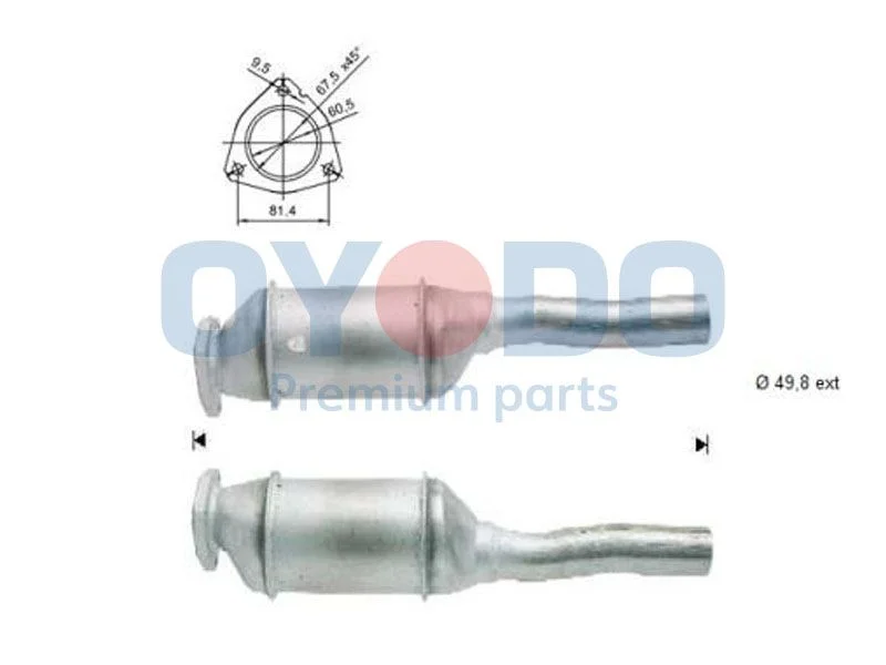 Catalytic Converter Oyodo 20N0050-OYO