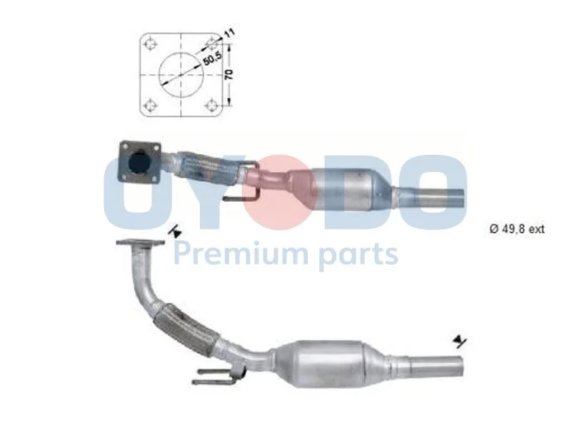 Catalytic Converter Oyodo 20N0056-OYO