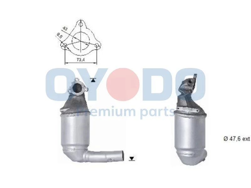 Catalytic Converter Oyodo 20N0071-OYO