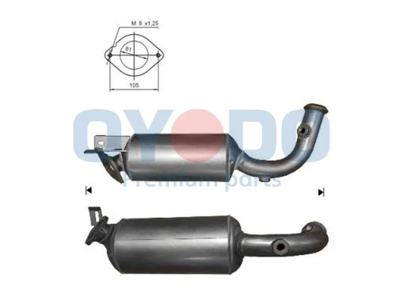 Soot/Particulate Filter, exhaust system Oyodo 20N0092-OYO