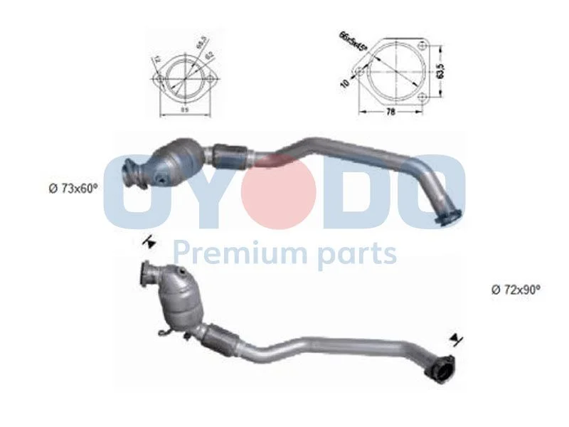 Catalytic Converter Oyodo 20N0102-OYO