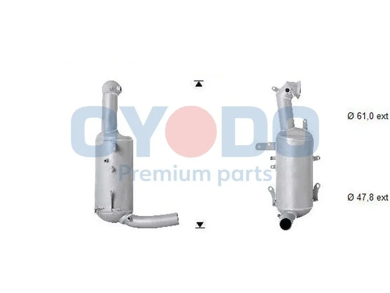 Soot/Particulate Filter, exhaust system Oyodo 20N0107-OYO