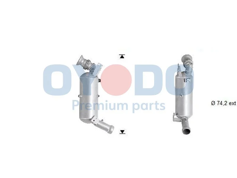 Soot/Particulate Filter, exhaust system Oyodo 20N0111-OYO