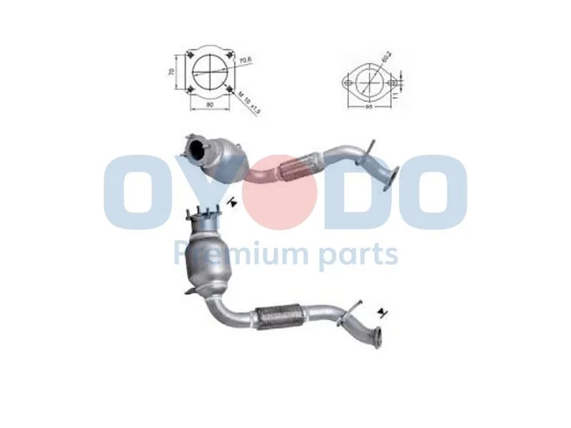 Catalytic Converter Oyodo 20N0117-OYO