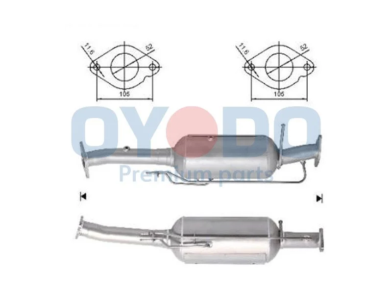 Soot/Particulate Filter, exhaust system Oyodo 20N0128-OYO
