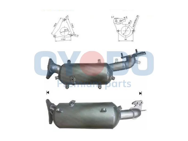 Soot/Particulate Filter, exhaust system Oyodo 20N0149-OYO