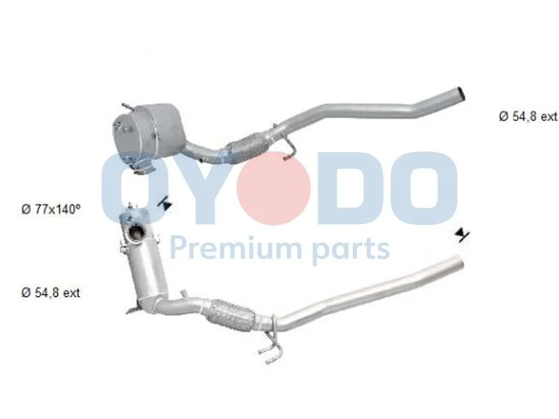 Soot/Particulate Filter, exhaust system Oyodo 20N0153-OYO