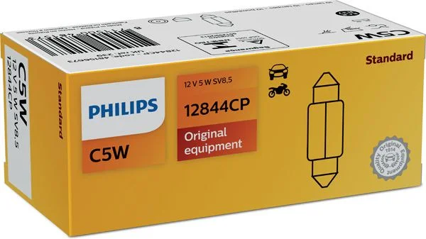 Lâmpada, luz da placa de matrícula PHILIPS 12844CP