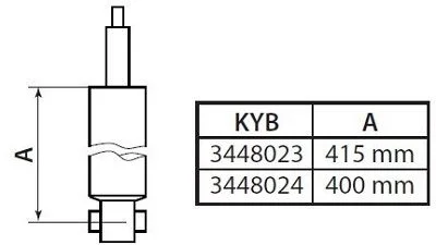 Amortizatorius KYB 3448023