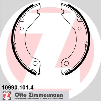 Brake Shoe Set, parking brake ZIMMERMANN 10990.101.4