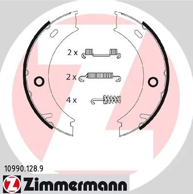 Conjunto de sapatas de travão, travão de estacionamento ZIMMERMANN 10990.128.9