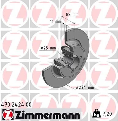 Brake Disc ZIMMERMANN 470.2424.00