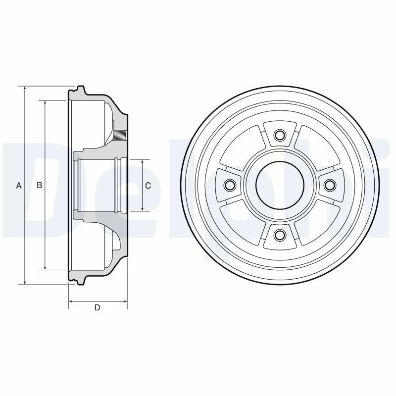 Brake Drum DELPHI BF659