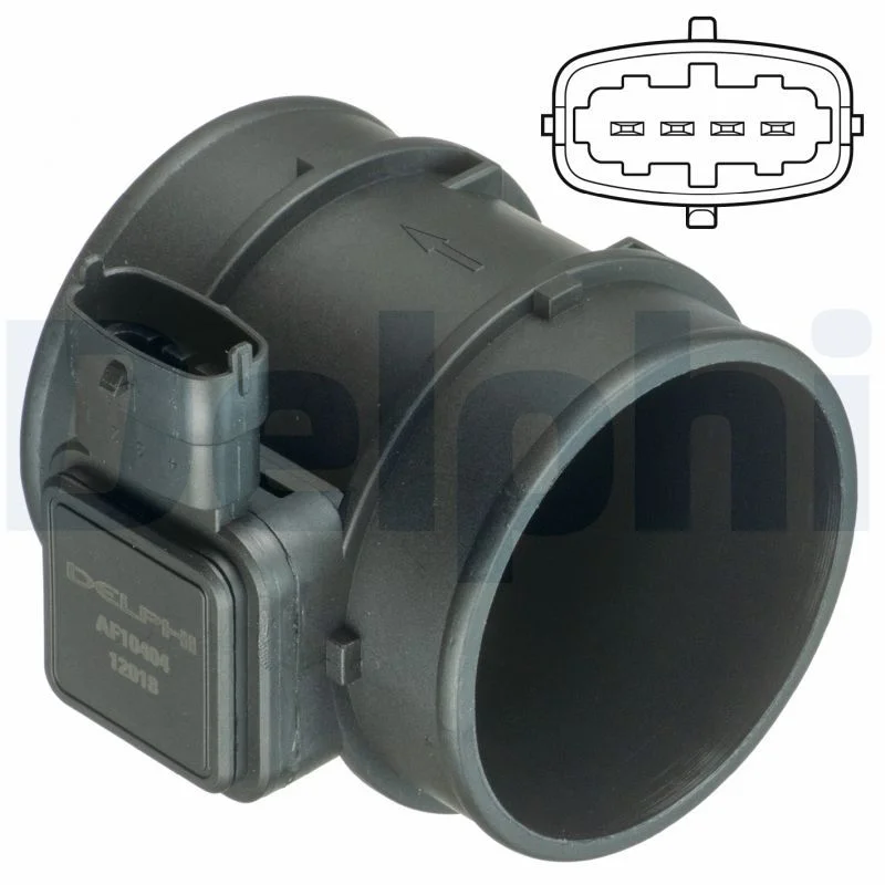 Sensor de Fluxo de Massa de Ar DELPHI AF10404-12B1