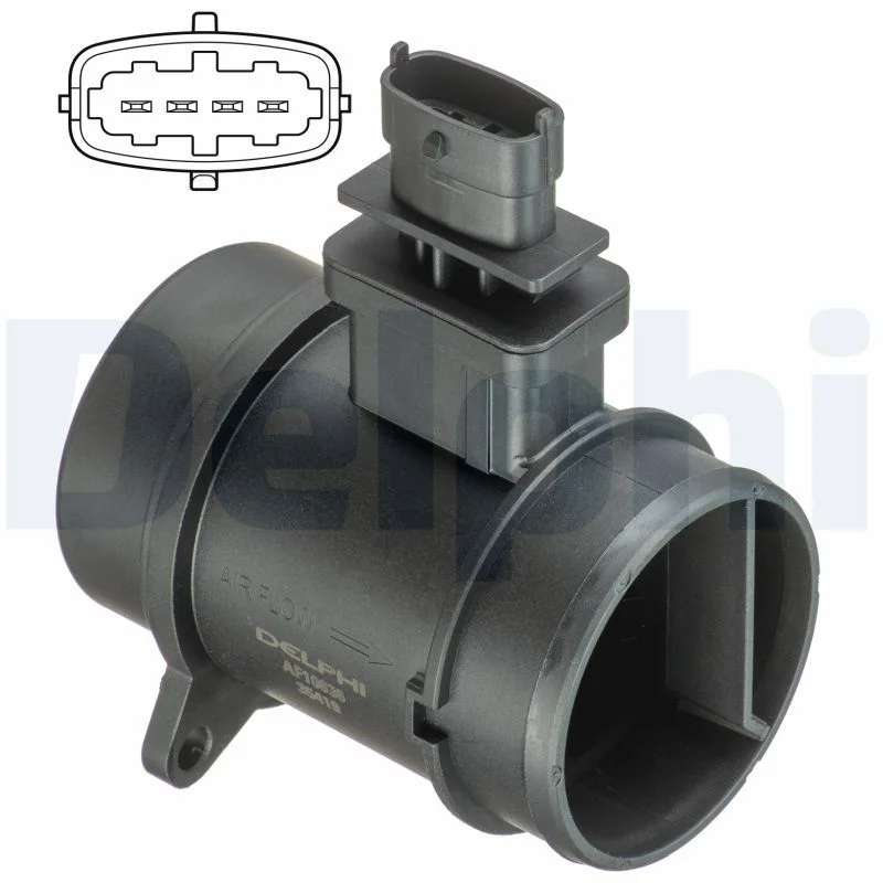 Sensor de Fluxo de Massa de Ar DELPHI AF10636-12B1