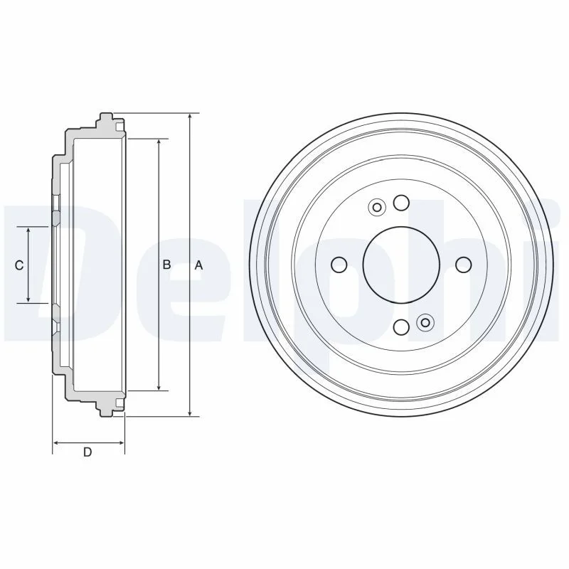 Brake Drum DELPHI BF580