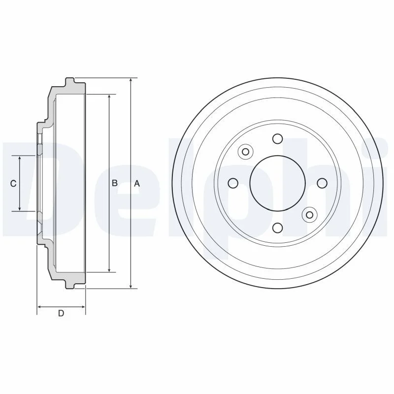 Brake Drum DELPHI BF598