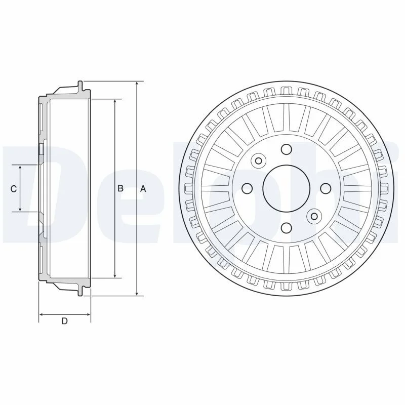 Brake Drum DELPHI BF620