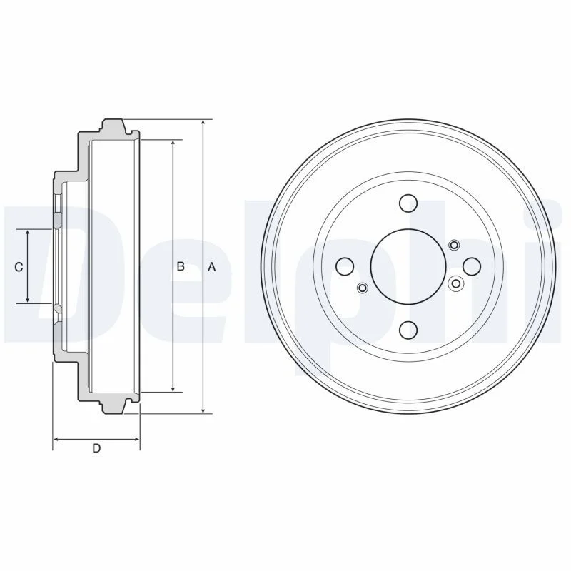 Brake Drum DELPHI BF625