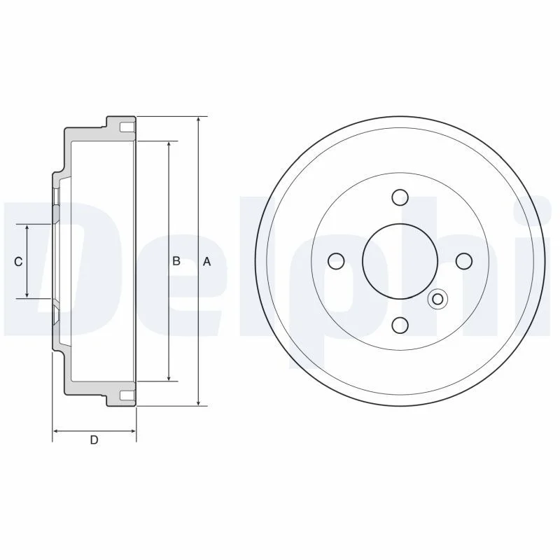 Brake Drum DELPHI BF627