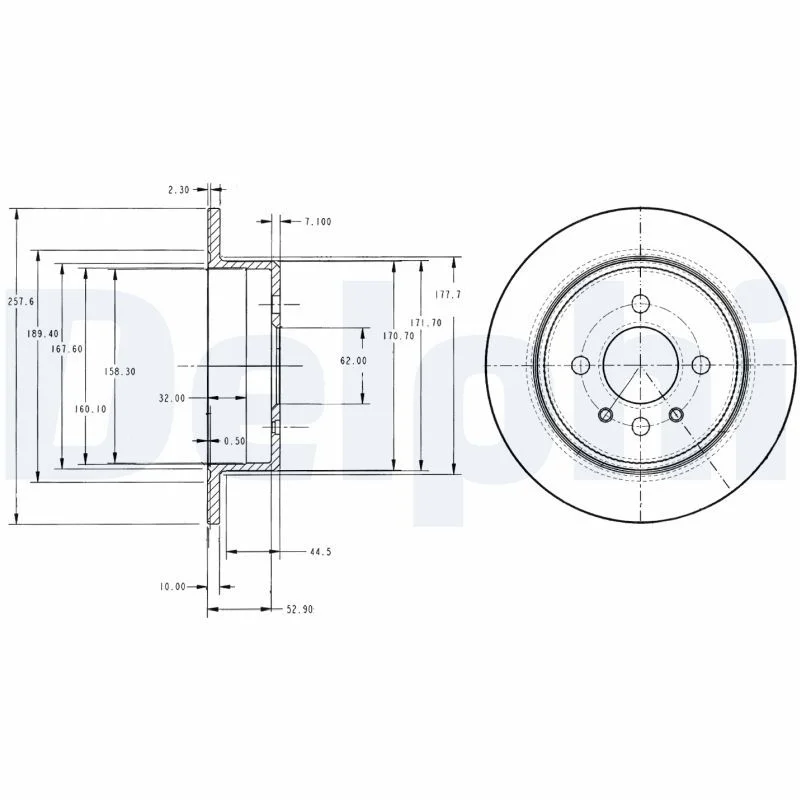 Brake Disc DELPHI BG2202