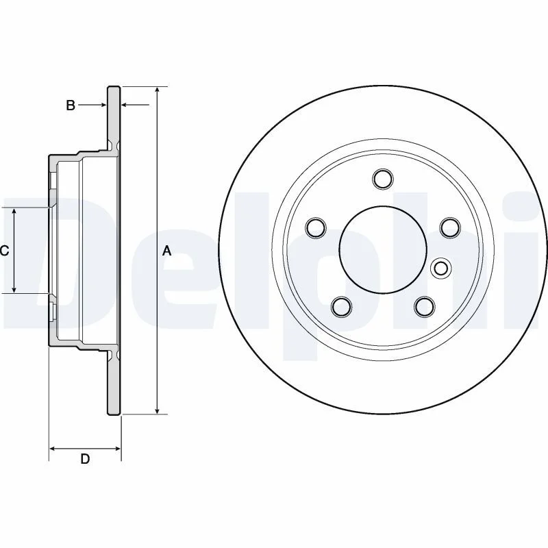 Brake Disc DELPHI BG2624