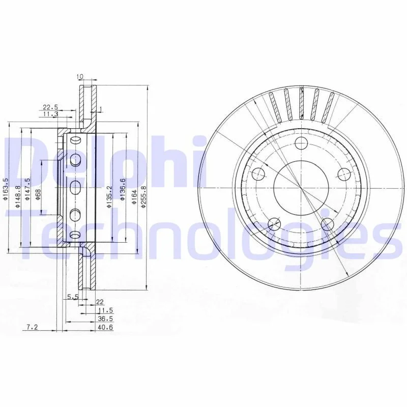 Brake Disc DELPHI BG3785