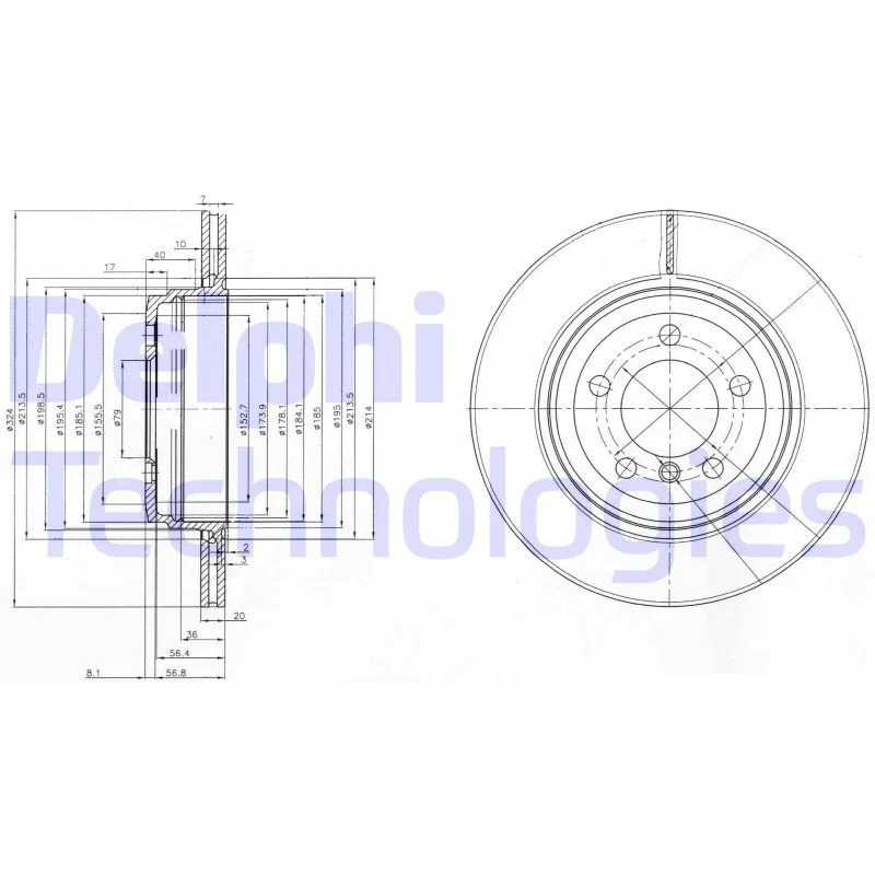 Brake Disc DELPHI BG3787