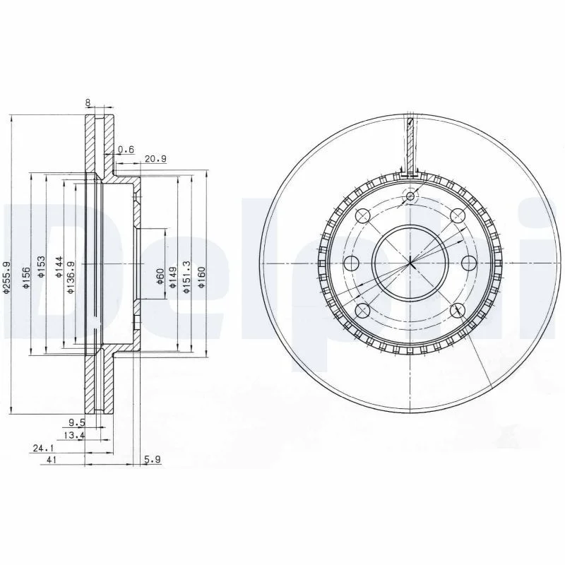 Brake Disc DELPHI BG3790