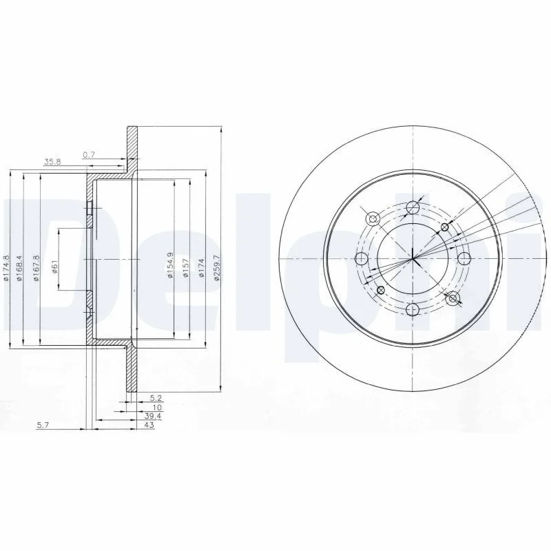 Brake Disc DELPHI BG3793