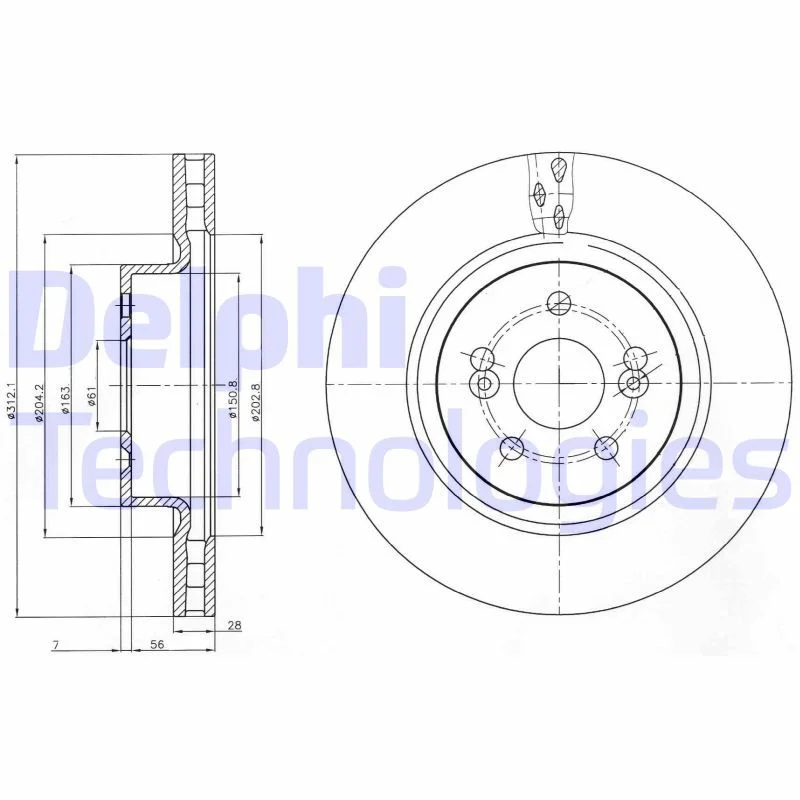 Brake Disc DELPHI BG4111