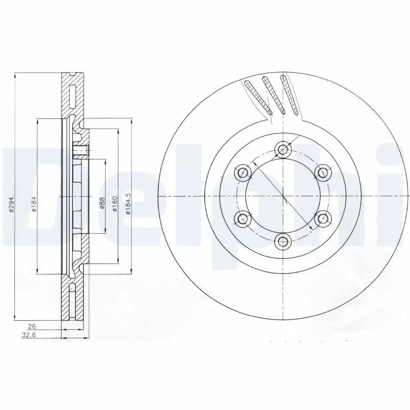 Brake Disc DELPHI BG4112