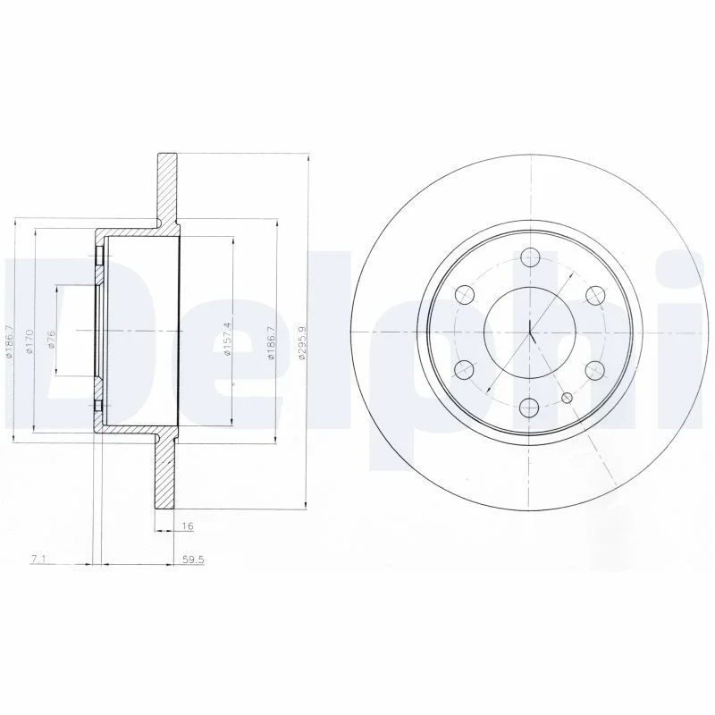 Brake Disc DELPHI BG4164