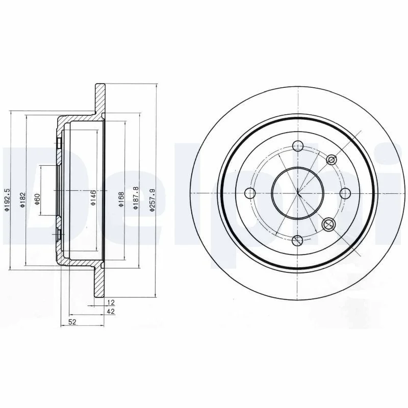 Brake Disc DELPHI BG4194
