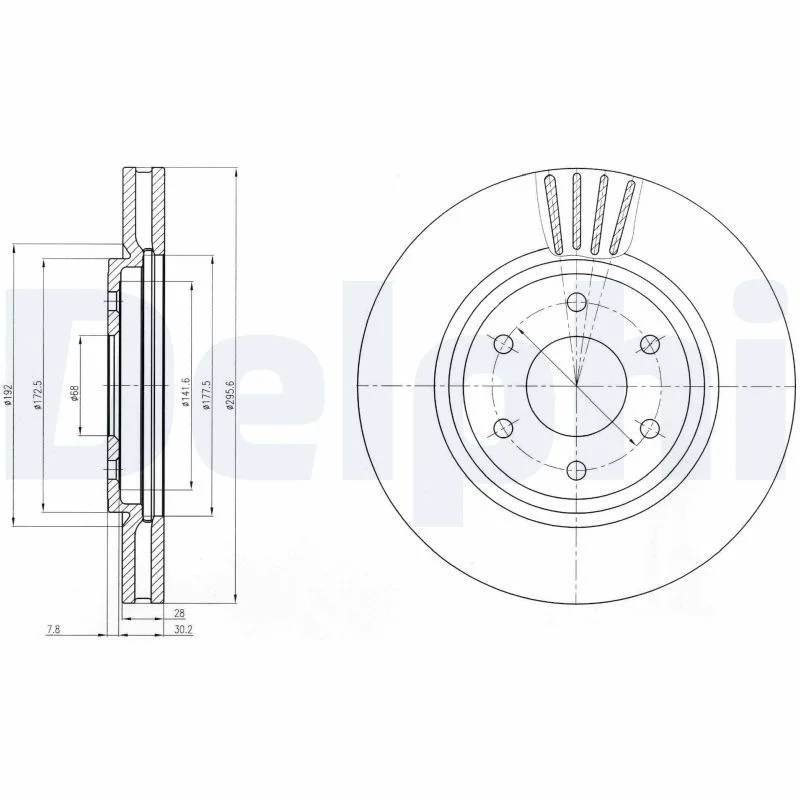 Brake Disc DELPHI BG4205