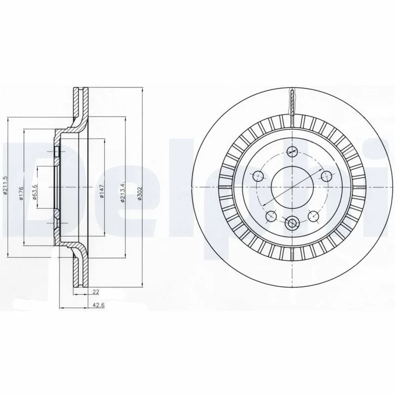 Brake Disc DELPHI BG4270