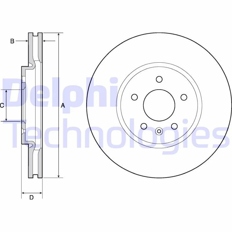 Brake Disc DELPHI BG4672C