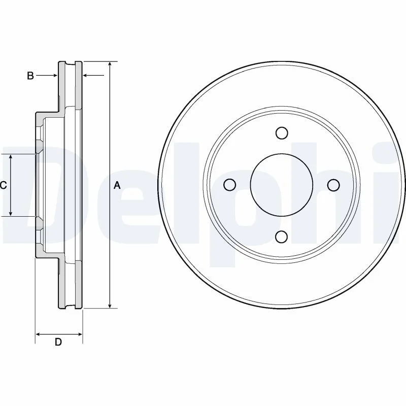 Brake Disc DELPHI BG4742C