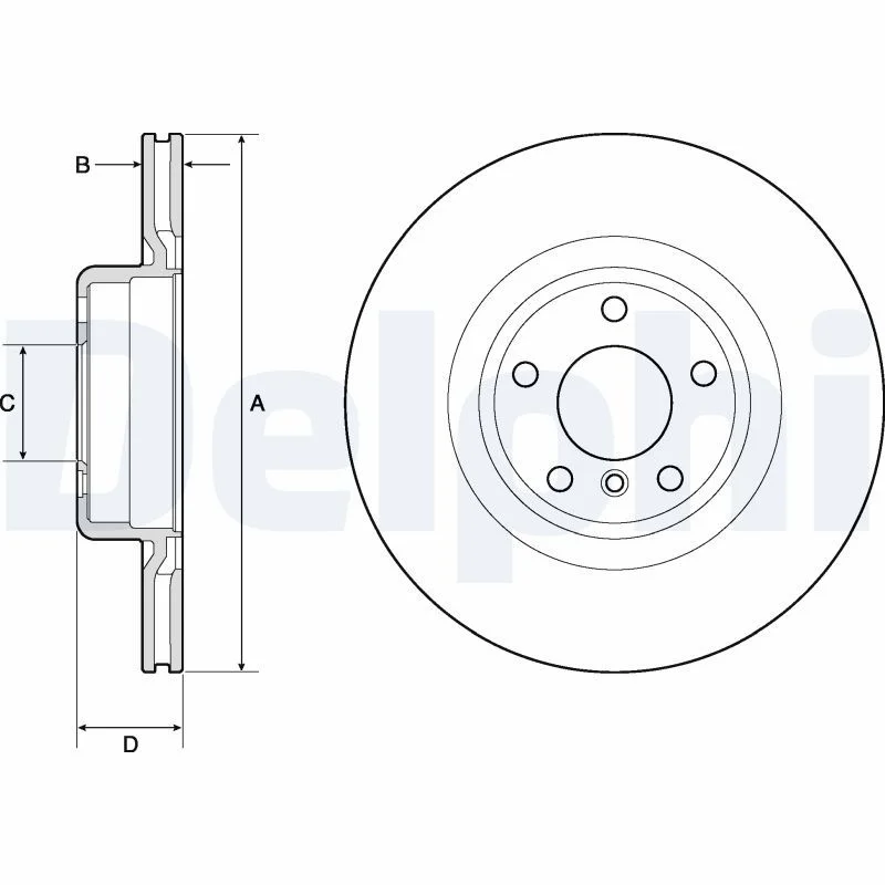 Brake Disc DELPHI BG4755C
